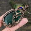 Emerald Natural Gemstone Handmade Copper Wire Wrap Jewelry Pendant 3.43 I5Z91