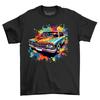 Retro Car Paint Drip Design T-shirt - Funny and Stylish! 100% Cotton, Funny T-sh