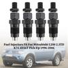 4PCS Fuel Injectors MD196607 Fit Mitsubishi L200 L400 Pick Up Diesel 105148-1311