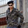 New Men's Military Camouflage European and American Jacket Casual Washed Loose Cotton Jacket
