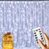 3M LED String Lights Remote Control USB Garland Curtain Fairy Holiday Light For Wedding Home Outdoor Decoration