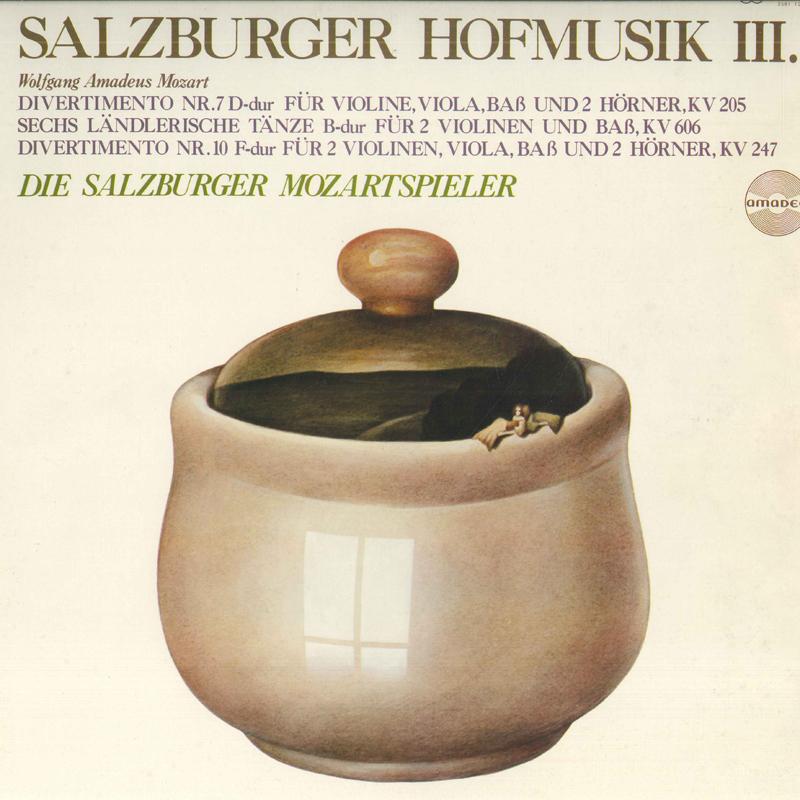LP Record SALZBURG MOZART ORCHESTRA - Salzburg Court Music Volume 3 MO1020 AMADEO - Japan Obi Classical Used