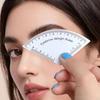 Reusable Eyebrow Shaping Ruler Adjustable Makeup Drawing Guide Eyebrow Design Ruler Portable Makeup Tool for Beginners Pros