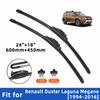 2PCS 4PCS Wiper Blades for Renault Duster Laguna Megane 2016 Front Double Rubber Strip Wiper Blade Windshield Brushes Windscreen Window Accessories