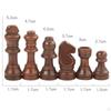 32 Pieces Wooden Chess Pieces, Figure Game Accessories, Tournament Players,