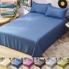 Pure Color Washed Cotton Flat Sheet for Baby Adults Single Double Mattress Cover Bedcover Bed Flat Bedsheets Bedspread