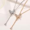 New Newly Designed Butterfly Pendant Necklace Aesthetic Bridal Wedding Necklace Party Fancy Gift New Trendy Jewelry for Women
