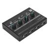 AMP?14II 4 Channel Headphone Amplifier Compact 4 Way Stereo Headphone Amplifier with 12V 2A Adaptor