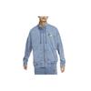 Sportswear Solid Logo Casual Denim Long Sleeve Stand Collar Jacket Men Jacket Stone-Blue DV3314-410