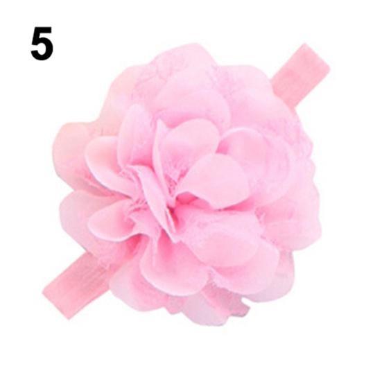 Милая детская повязка на голову с цветком для маленьких девочек, эластичная повязка для волос, головной убор