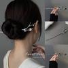 Exquisite Flower Branch Hairpin Retro Simple Girls Hanfu Party Hair Accessories Vintage Chinese Style Hair Sticks Ponytail Holder Hair