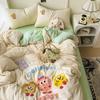 Bedding Pure Cotton Four-piece Set, Quilt Cover, Quilt Cover, Bed Sheet, Human Dormitory Three-piece Set