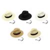 Beach Sun Straw Hat for Women Wide Brim Sun Protection Woven Hat Summer Foldable Packable Roll Up Cap for Travel