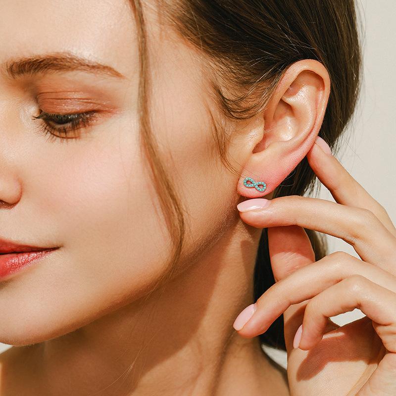 Tancise 925 Sterling Silver Turquoise Earrings Drop Earrings For Women Wedding Party Gifts