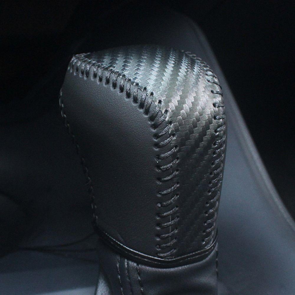 Wear-resistant Shift Knob Cover Leather Car Interior Accessories Car Shift Handle Cover for Car