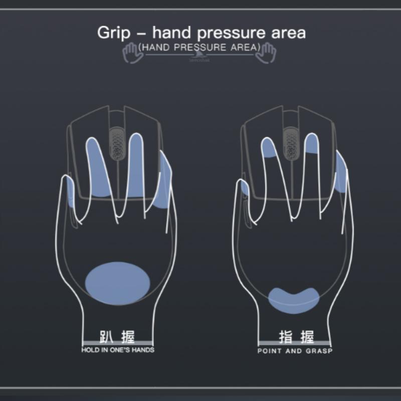 Finger Grip Design Lightweight Design Gaming Sensers Ergonomic Construction  TRI-MODE GAMING MOUSE-M5 DARMOSHARK