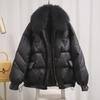 Plus Size Women's Fashionable Fur Collar Winter Coat