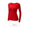 Women's Seamless Long Sleeve Thermal Set with Hyaluronic Acid for Autumn