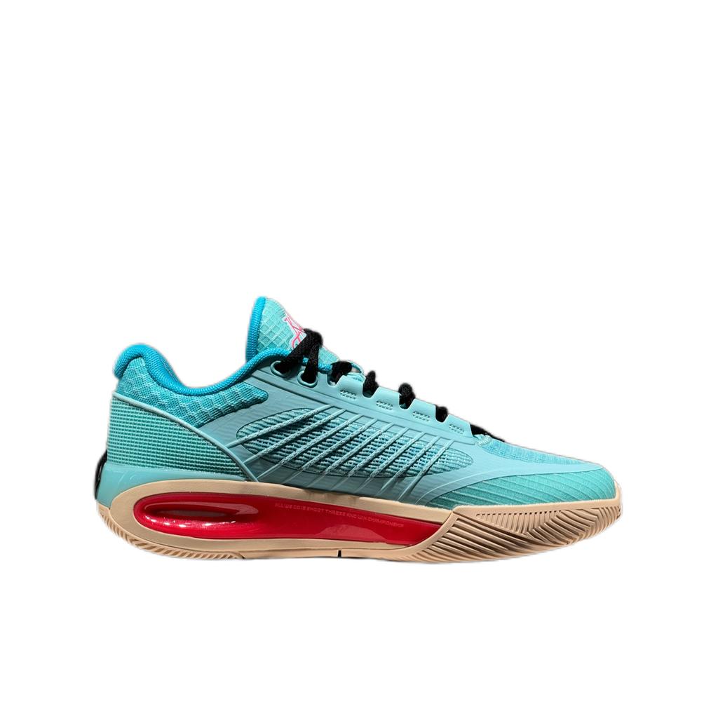 Anta KT10 Bahamas Comfortable Fashion Versatile Non-Slip Supportive Durable Low-Top Carbon Plate Basketball Shoes Men Sneaker Blue Green 112521101-1