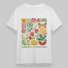 Women's Plus Size Classic T-Shirt Community Is Resistance Flower Butterfly Tee