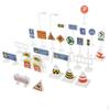 Children's Educational Toys Plastic Road Street Safety Sign
