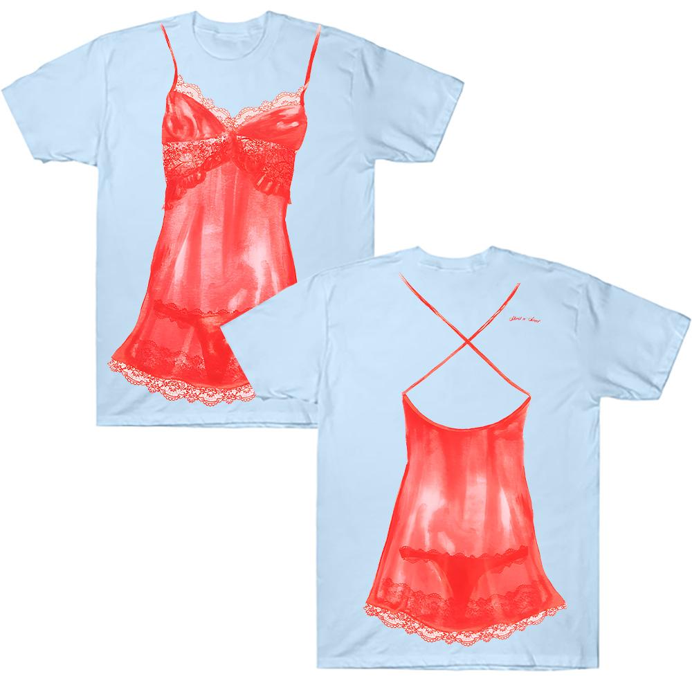 Сабрина Карпентер Красное кружевное боди Футболка Подарки для фанатов Сабрины Карпентер Одежда Летний топ с графикой и круглым вырезом Повседневная хлопковая футболка Унисекс