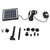 6V 1.5W Solar Water Pump 6 Modes 160L H 50cm Lifting Height with 8 Nozzles Solar Fountain Pump