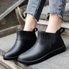 Fashion Rain Shoes Women's Trend Short Tube Water Shoes Four Seasons Outside Work Shoes Low Tube Waterproof Non-slip Rubber Shoes Rain Boots