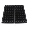 2Pcs 50 Cells Seedling Trays Plastic Gardening Germination Trays Black Seedling Container Garden Supplies For Vegetable Flower