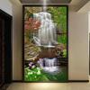 Waterfall Carp Large Diy 5d Diamond Painting Full Round Drill Mosaic Embroidery Lucky Fish Wall Decoration