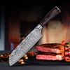 7-inch Chef's Knife Santoku Knife Cutting Sushi Cooking Knife Sashimi Knife Damascus Grain Steel Kitchen Knives