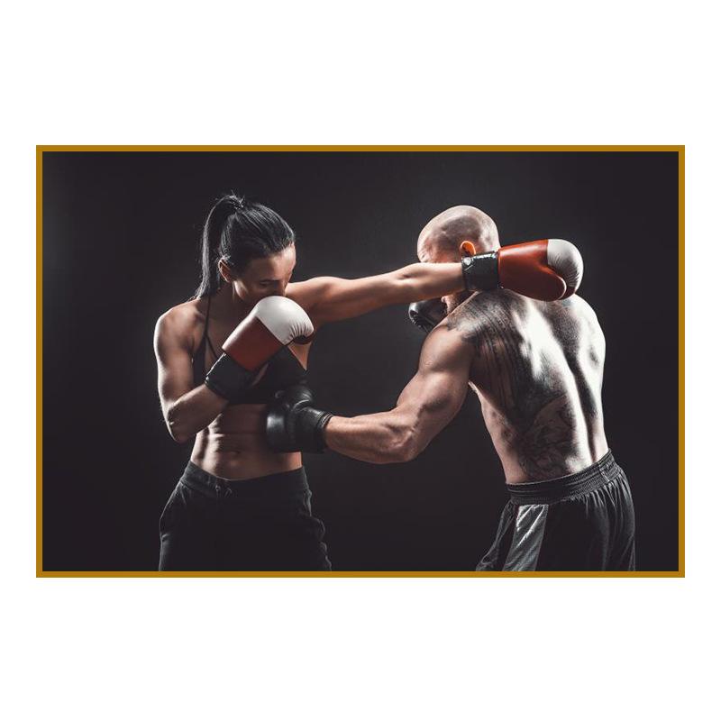 Modern Gym Fitness Canvas Painting Bodybuilding Character Wall Art Poster Sexy Men Women Muscle Wall Picture Mural Cuadros