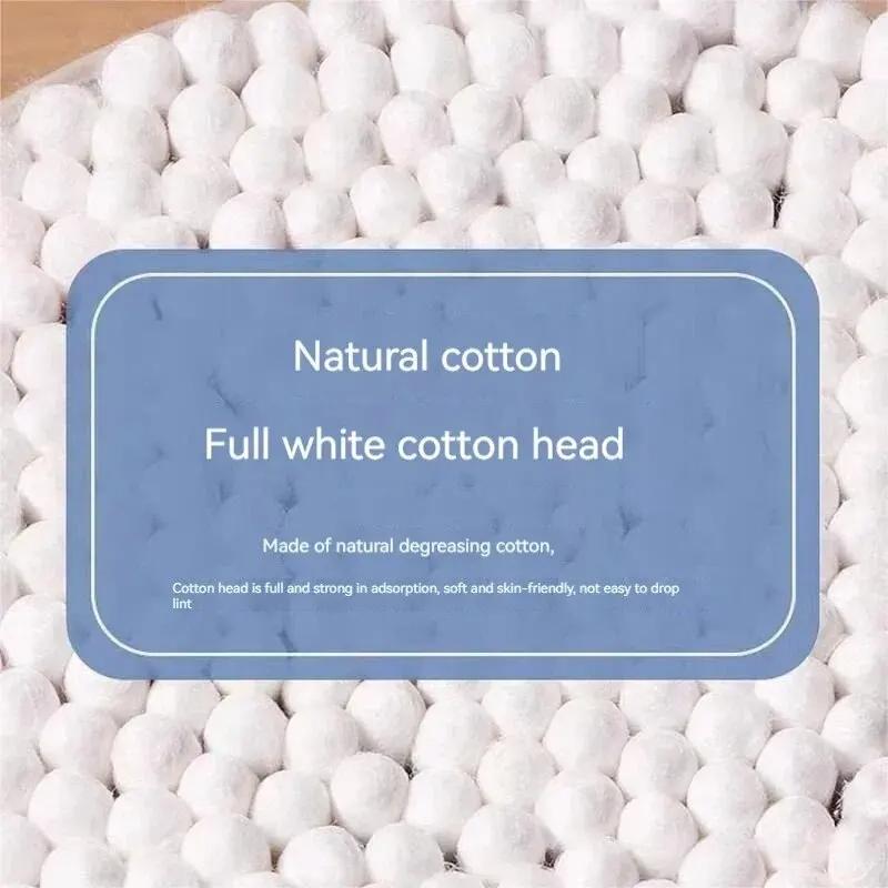 500 шт. Деревянные двусторонние ватные палочки для макияжа, очищения, одноразовые ватные палочки, медицинская бытовая гигиена, для чистки ушей