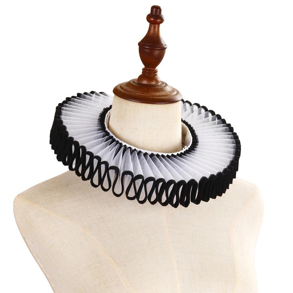 Elegant Renaissance False Collar Detachable Retro Ruff Collar Collar Accessory