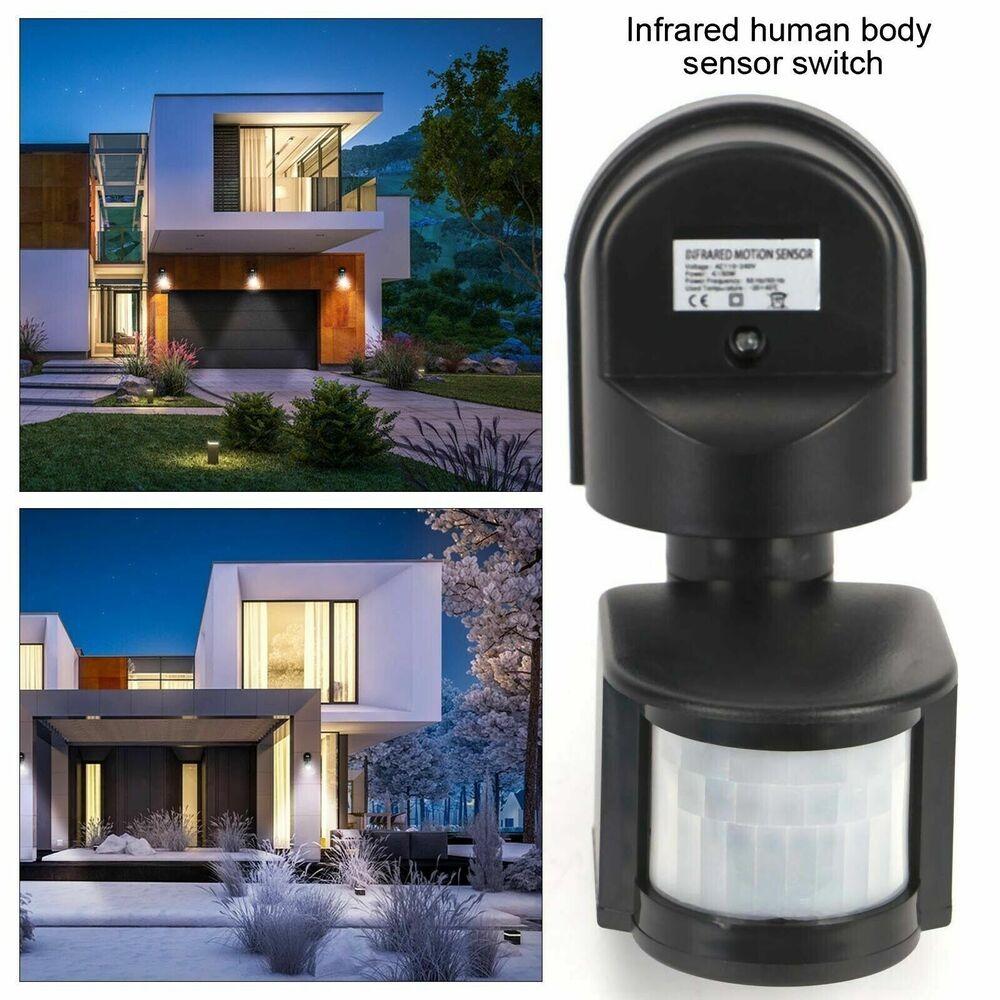 220V LED Light Switch Adjustable Sensor Light Infrared PIR Movement Detector Motion Sensor