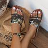 Women's Flip Flops Fashionable Patterned Slippers Casual Beach Shoes