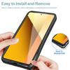 360° Full Body Cover Phone Case For Redmi Note 10 Pro 10S 10T Note 9 Pro Max 9S Clear Hybrid Hard Cover Silicone Soft Shell Slim