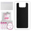 apgo Protective Skin Sticker for the Back Compatible with Asus ZenFone 8 Flip, Wrap Film, Foil, Vinyl - Pattern Carbon Black