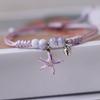 Handmade Butterfly Pendant Bracelet Summer Lucky Adjustable Woven Friendship Bracelet Jewelry For Women Teen Girls