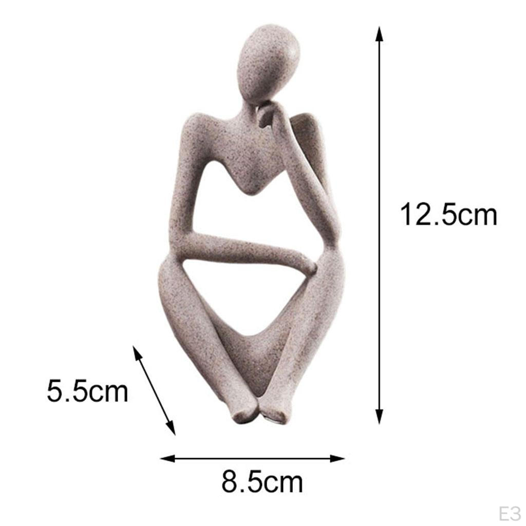 Abstract Desktop Sculpture Thinker Style Collectible Figurines Bookshelf Decor Birthday Gift