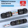 IP68 Waterproof Quick Wire Connector Straight Rainproof Terminal Docking Cable Connector Outdoor