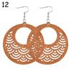 Jewelry Bohemian Wooden Earring Making African Pendant Dangle Earrings
