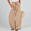 Women Palazzo Pants Summer Boho Wide Casual Long Pant Trousers With Pockets