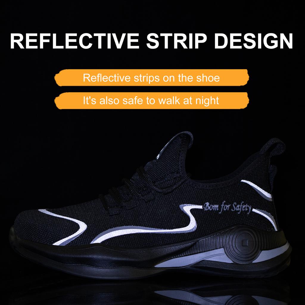 Work Boots Safety Steel Toe Shoes Men Safety Shoes Work Sneakers Indestructible Work Shoes For Men Steel Toe Cap Work Male Shoes