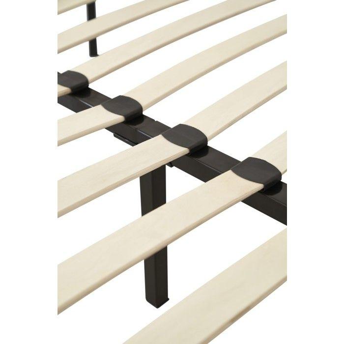 Jacky - Solid and Comfortable Bed Base 140x190 X 29 Cm Slatted Frame 9 Metal Legs - Quick and Easy Assembly