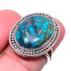 Natural Tibetan Turquoise Gemstone 925 Solid Sterling Silver Gift Ring S.7 C0U78