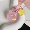 Cartoon Pink Pig Luminous Figures Keychain Resin Key Ring Pendant Phone Bag Ornaments Gifts