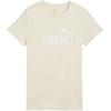 Logo Letter Round Neck Versatile Short Sleeve T-Shirt Women Tops Beige 688938-87