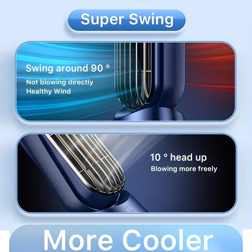 Desktop Tower Fan Arrival Home Office Use Electric Fan Strong Wind Cooling USB LED Display 5 Speed Adjustment Summer Essential