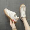 Women's Summer New Breathable Little White Shoes Women's Versatile Flat-bottomed Sports and Leisure Board Shoes Single Shoes
